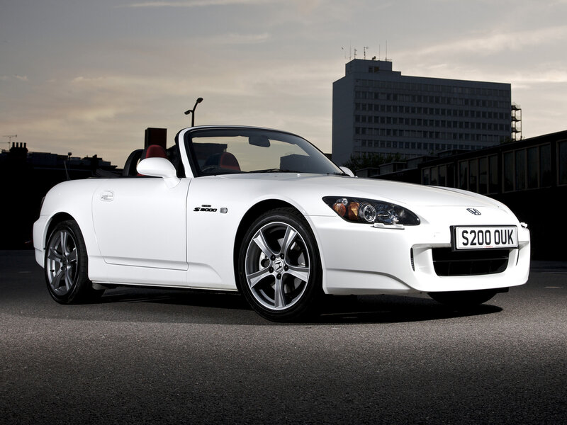 White S2000 Convertible — Dramatic