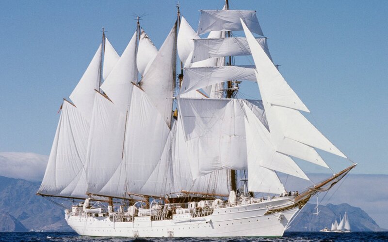 White Sailing Ship — Serene