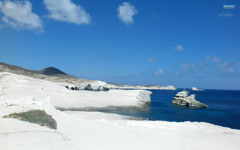 White Sand Beach — Blue, Serene, Afternoon, Photograph, Sea, Rocks