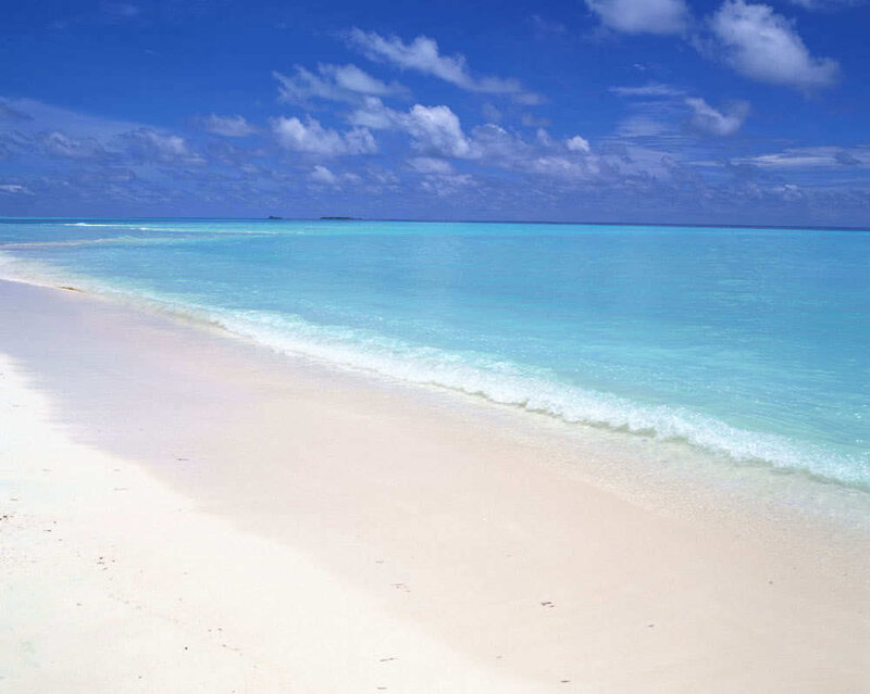 White Sand Beach — Blue, Sky