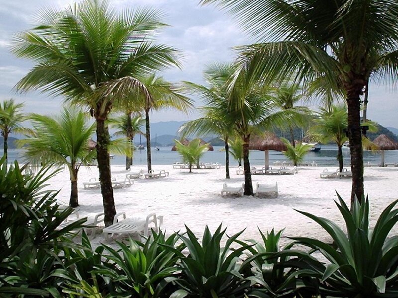 White Sand Beach — Green, Serene