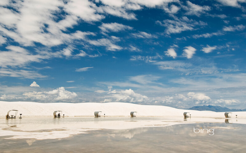 White Sand Dunes — Blue, Serene, Afternoon