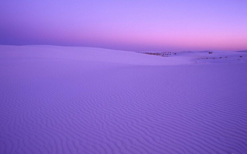 White Sand Dunes — Purple