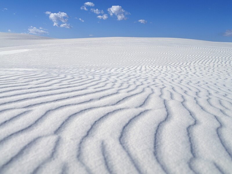 White Sand Dunes — Serene, Afternoon, Photograph, Sky