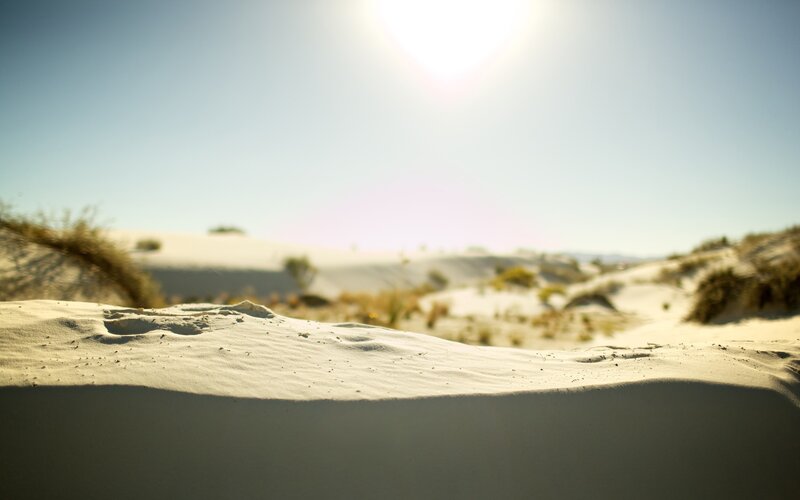 White Sand Dunes — Serene, Afternoon, Photograph, Sun