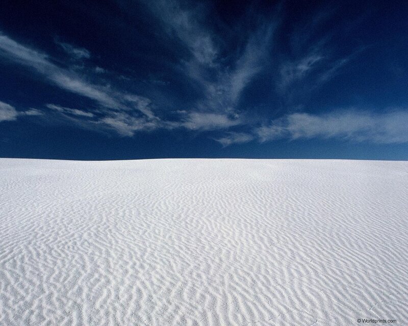 White Sand Dunes — Serene, Sky
