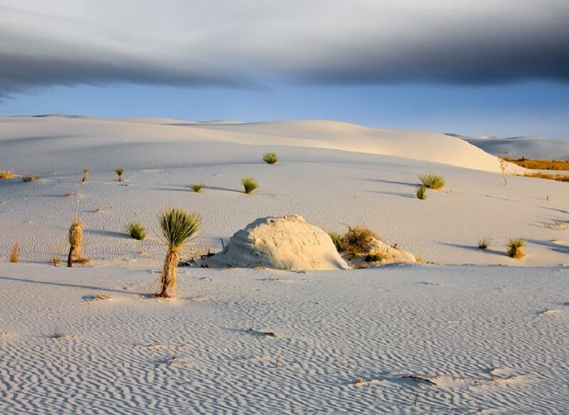 White Sand Dunes — Serene, Sunset