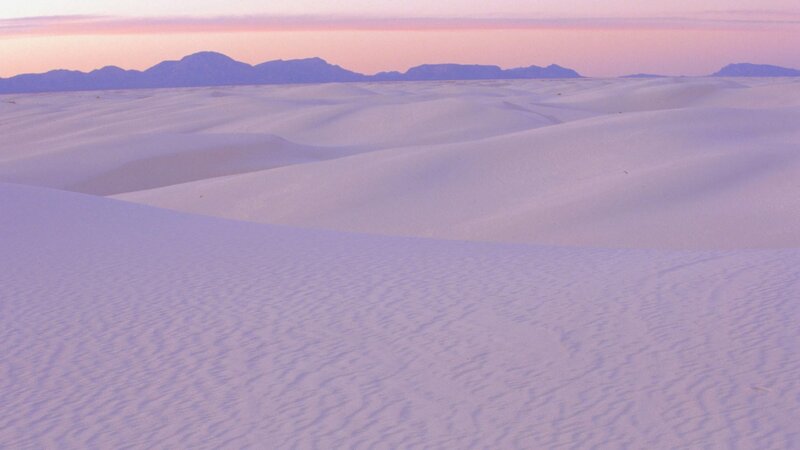 White Sands at sunset