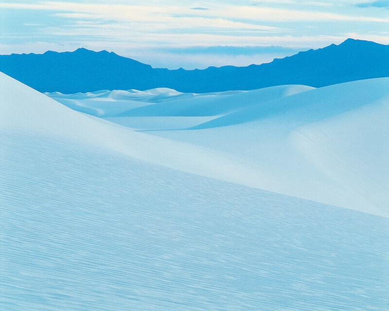 White Sands dunes with mountains