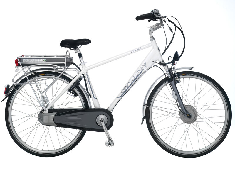 white schwinn electric bicycle
