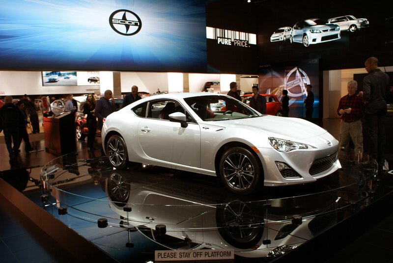 White Scion Sports Car
