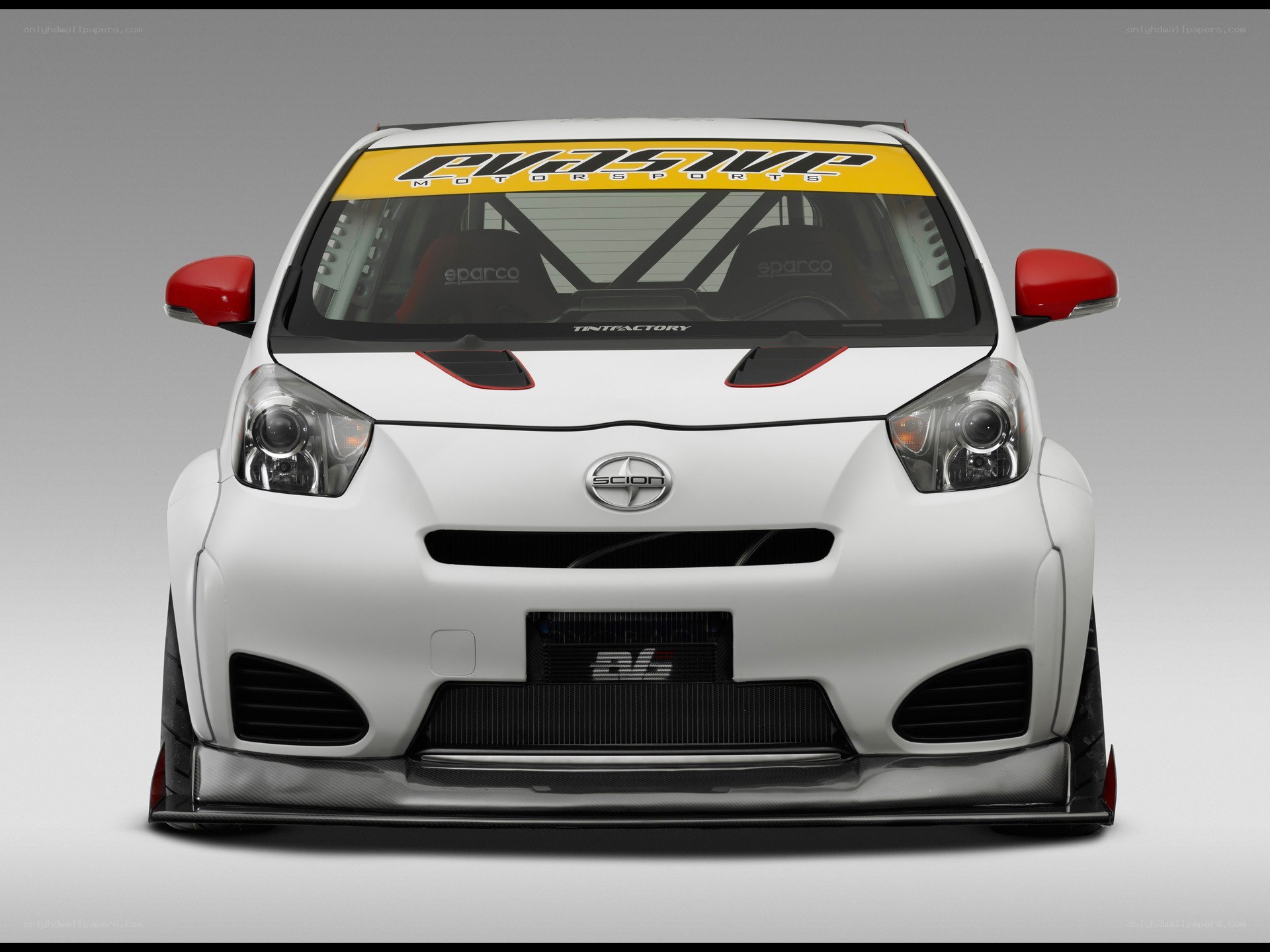 white scion tC race car