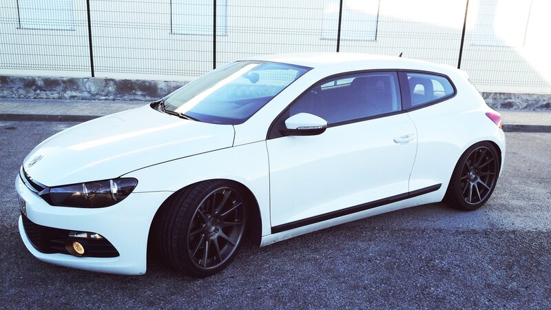 White Scirocco Car — Neutral