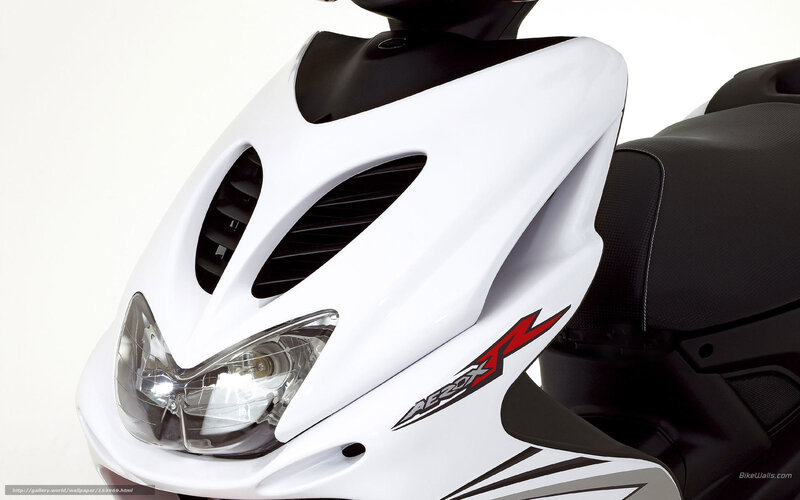 White Scooter Front