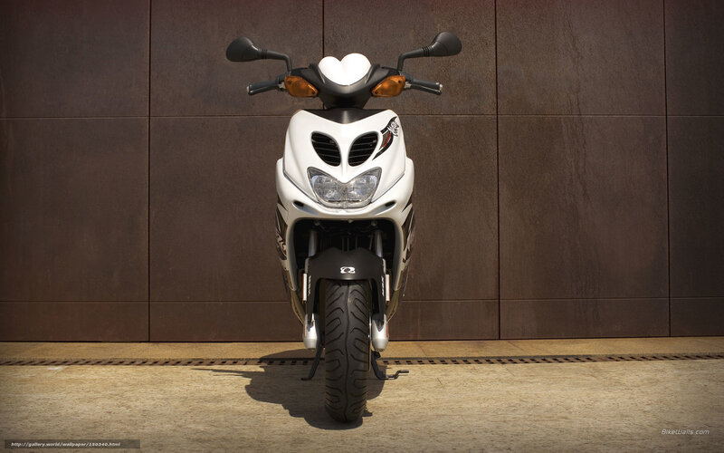 White Scooter — Neutral, Afternoon