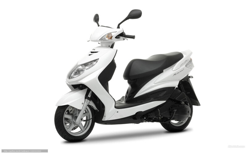 White Scooter — Neutral, Photograph, Seat, Headlight, Mirror