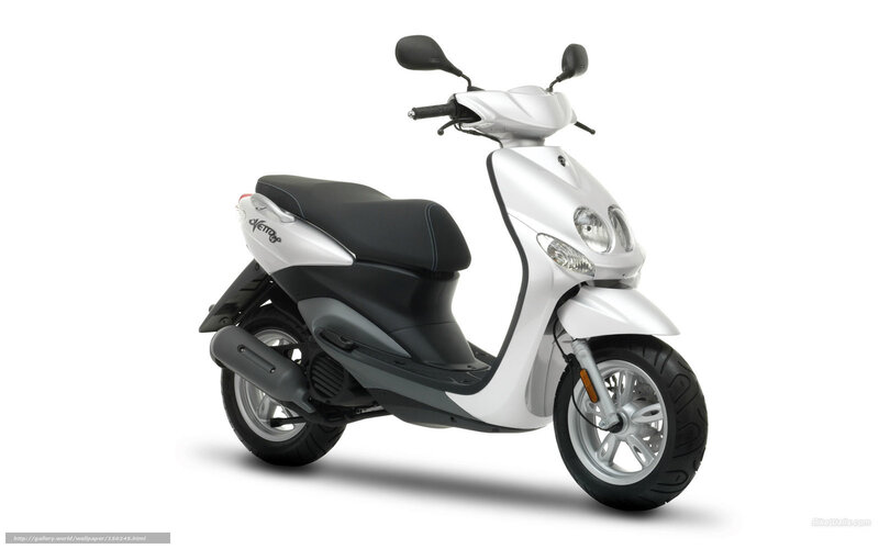 White Scooter — Neutral, Photograph, Seat, Headlight