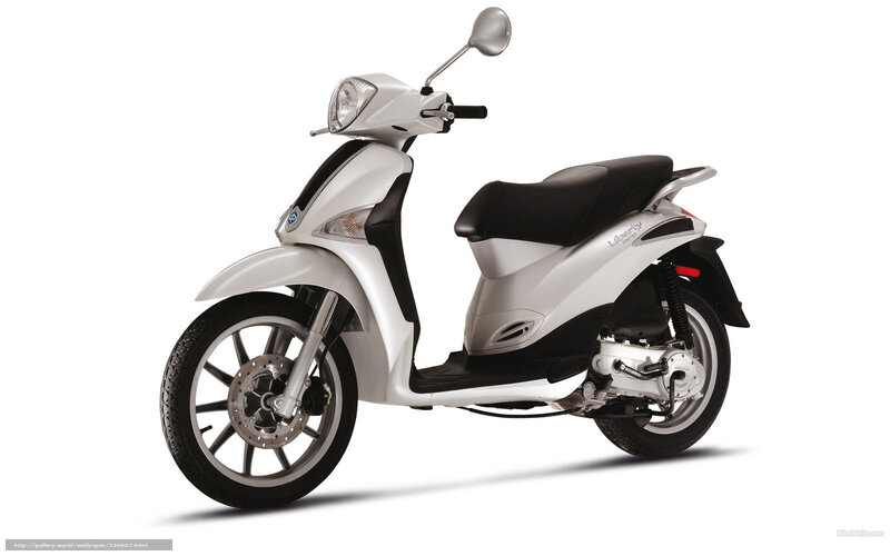 White Scooter — Neutral, Photograph, Seat, Mirror, Headlight