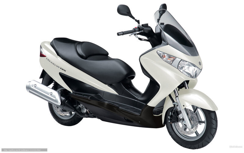 White Scooter — Neutral, Photograph