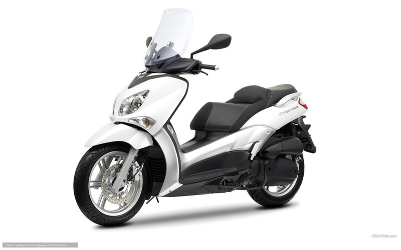 White Scooter — Neutral, Photograph, Windshield, Seat