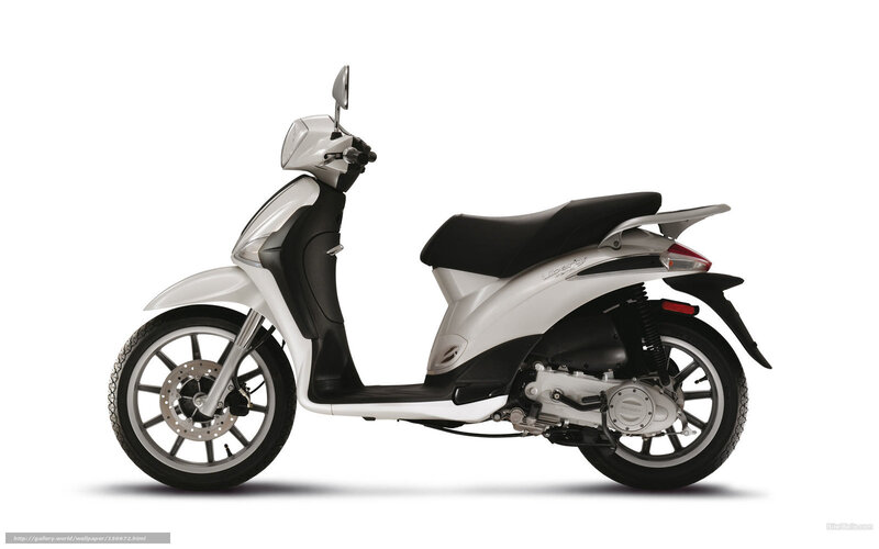 white scooter side view