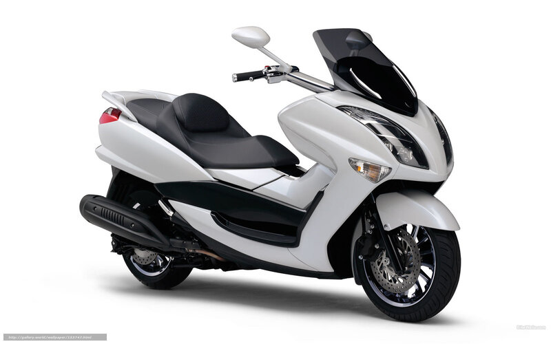 white scooter with black accents
