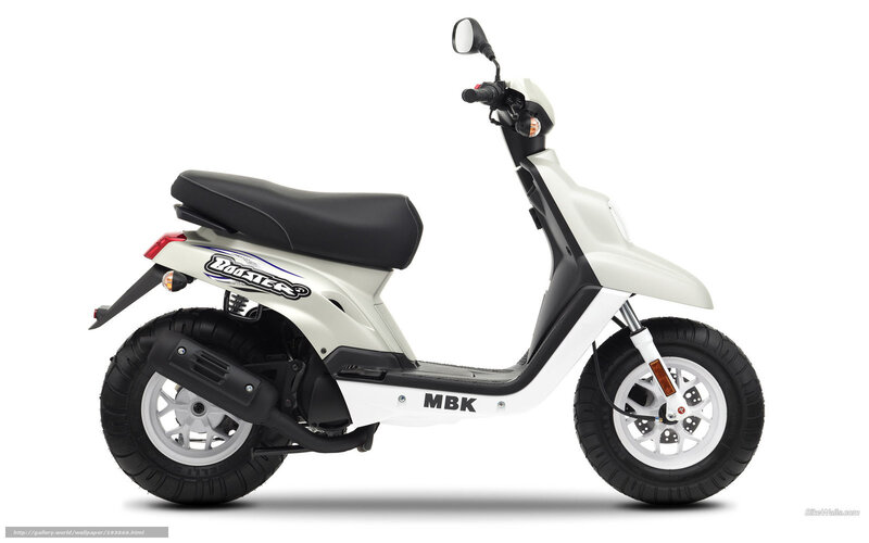 white scooter with black seat