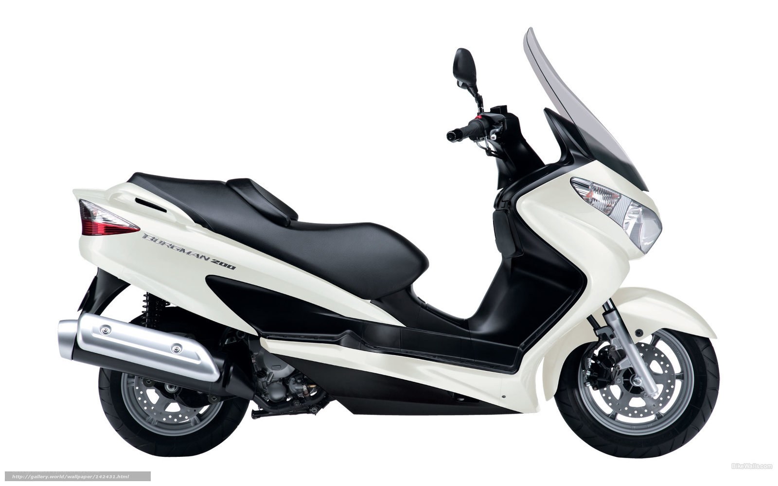 White scooter with black seat