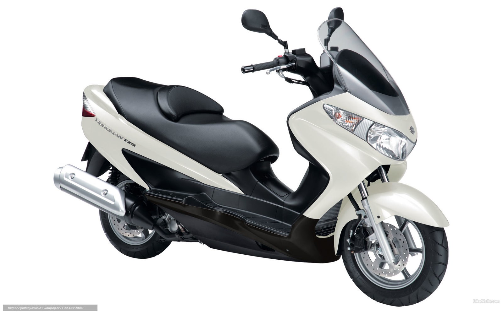 white scooter with black seat