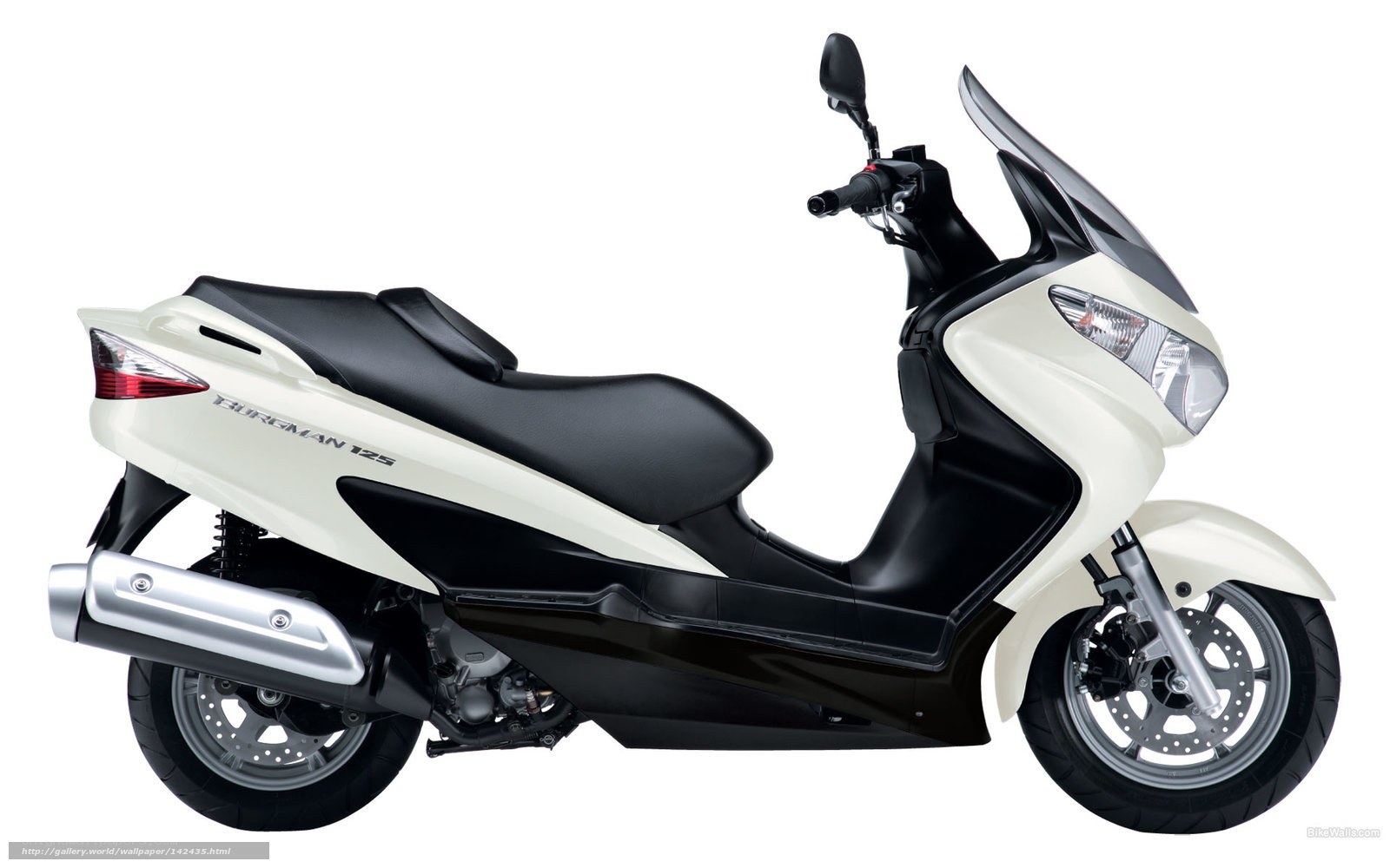 White scooter with black seat