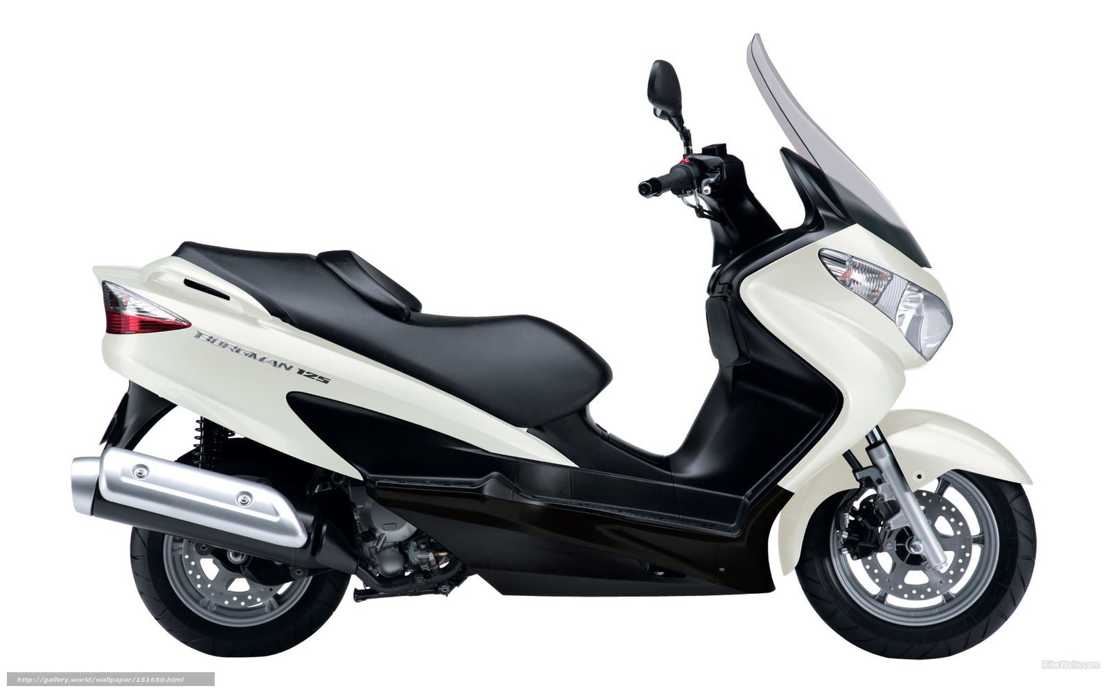 White scooter with black seat