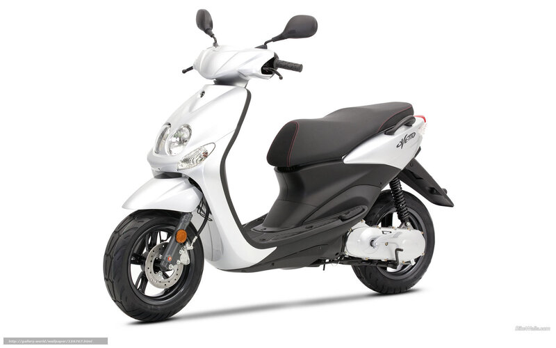white scooter with black seat