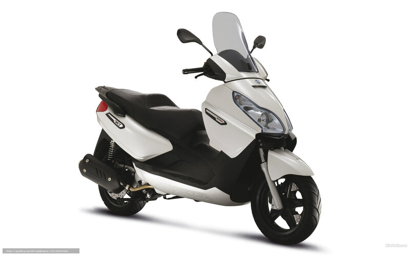 white scooter with windscreen