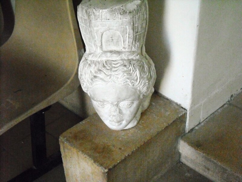 White Sculpture of Head