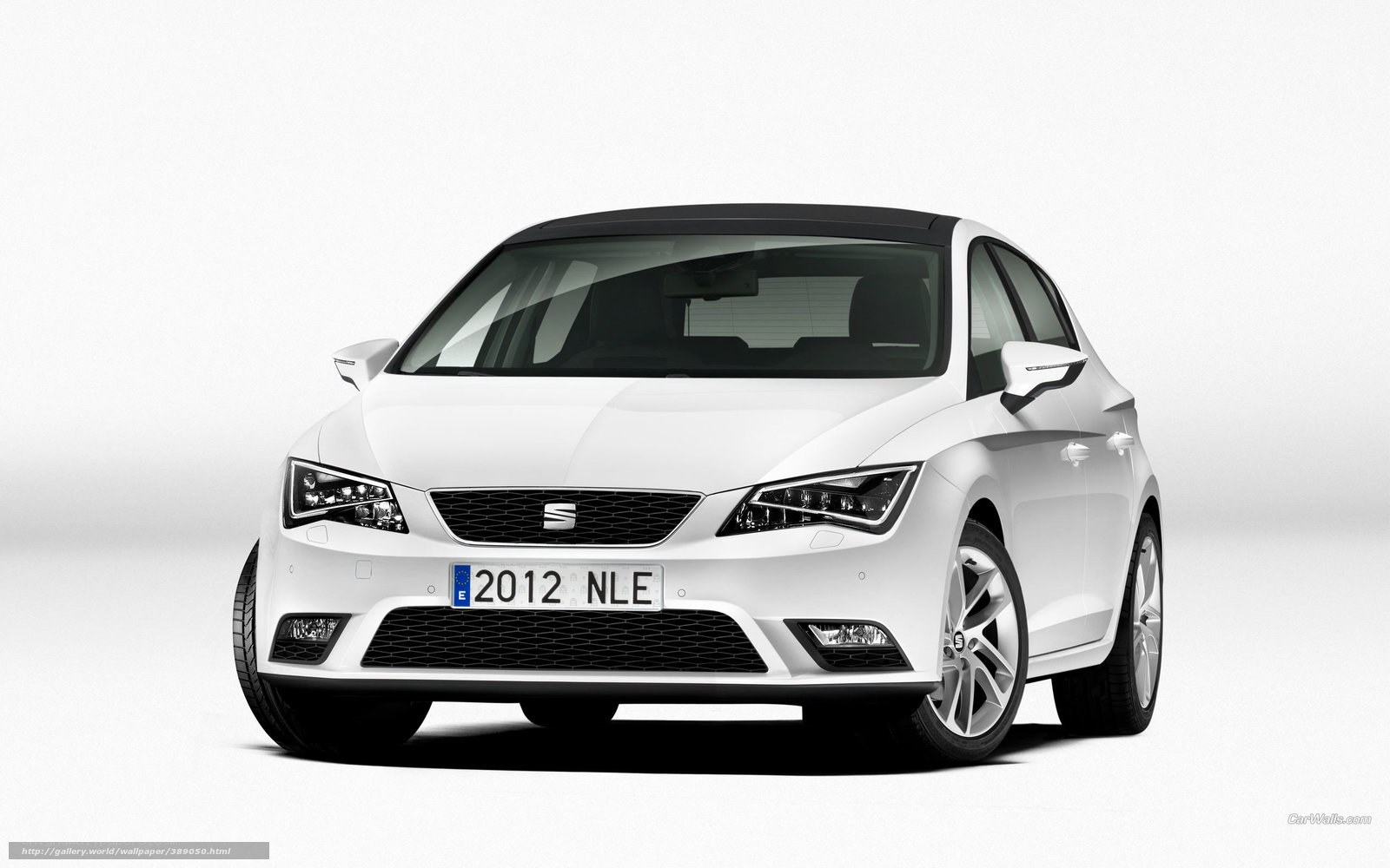 white seat car front view