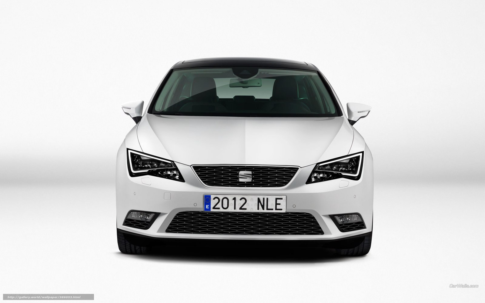 white seat car front view