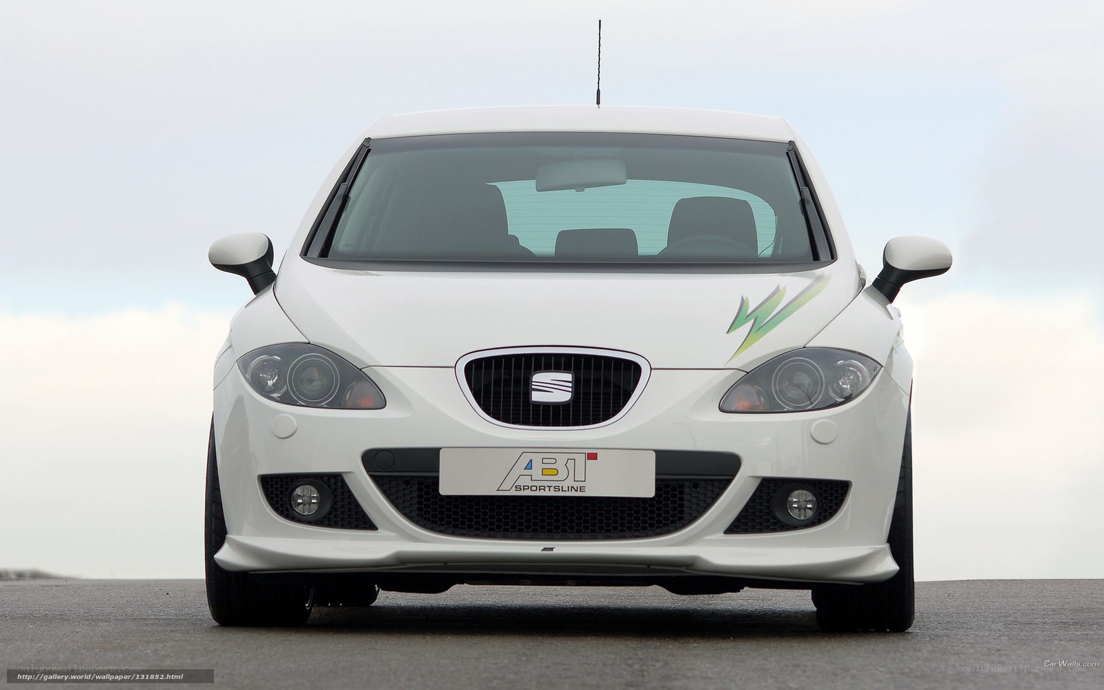 white seat car front view