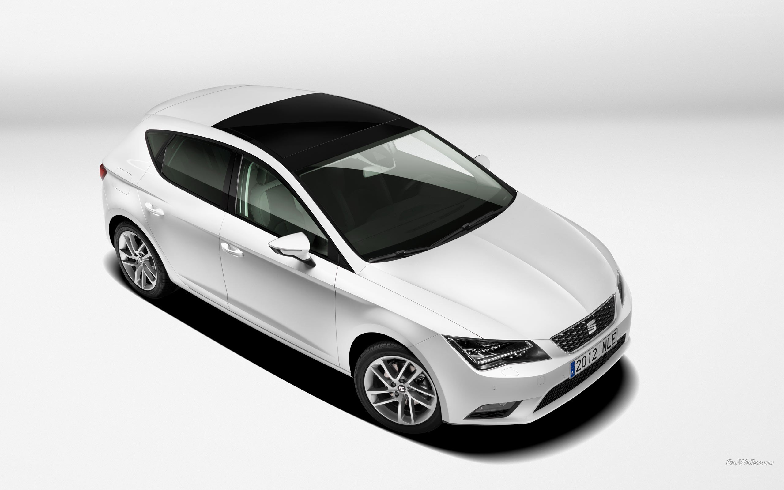 white seat hatchback car