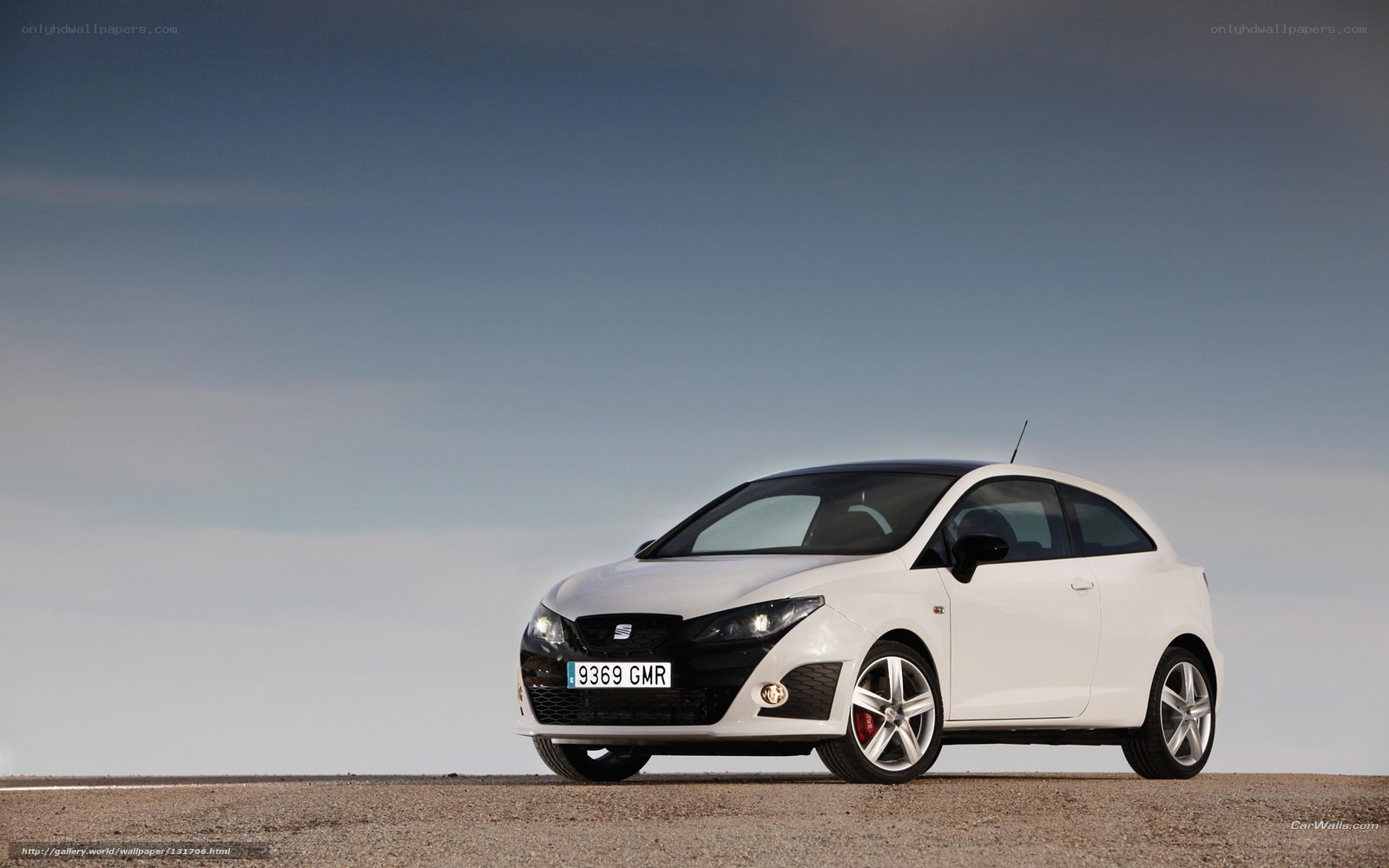 white seat hatchback car