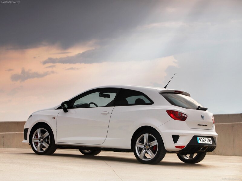 white seat ibiza tdi car