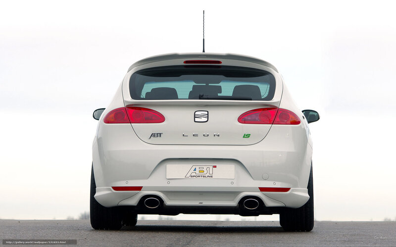 white seat leon abt rear view