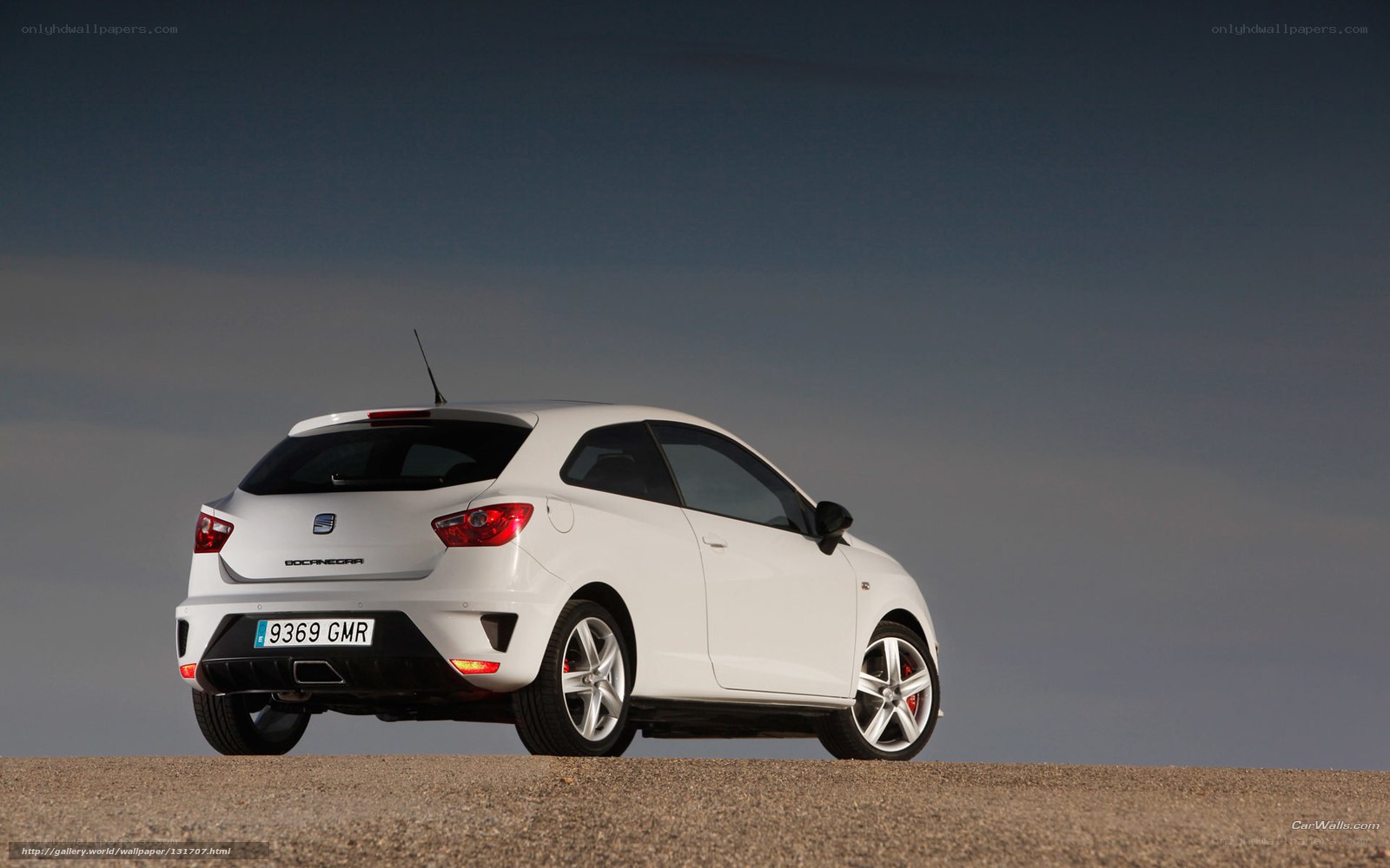 white seat Leon car