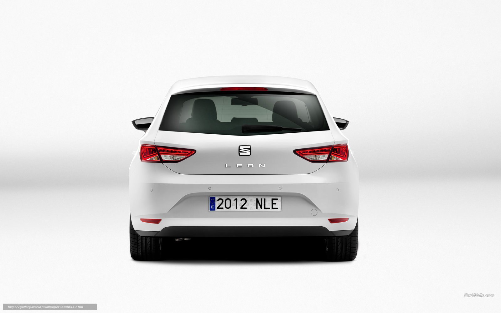white seat leon rear view