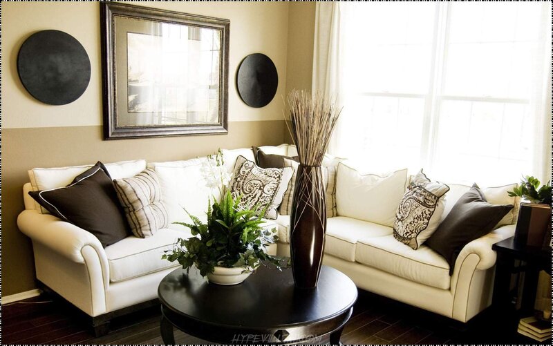 White Sectional Sofa — Beige, Calm