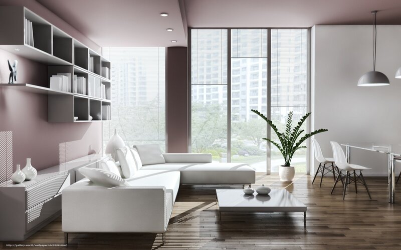White Sectional Sofa — Serene, Afternoon, 3d Render, Bookshelf