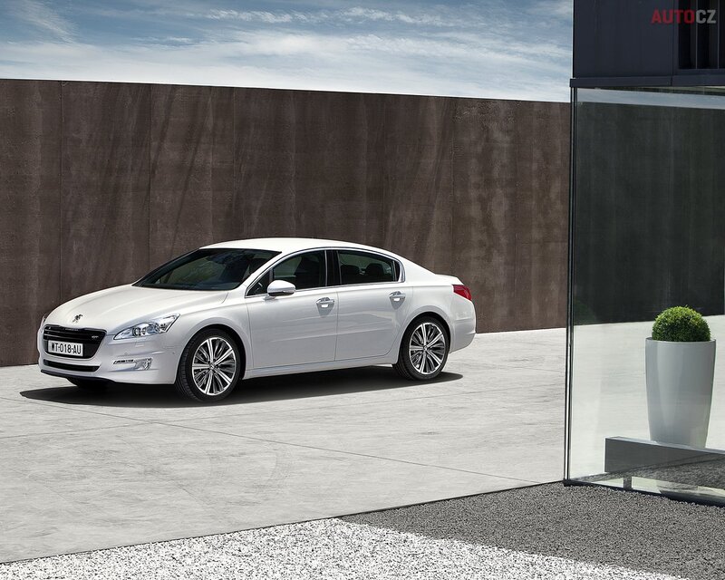White Sedan Car — Modern