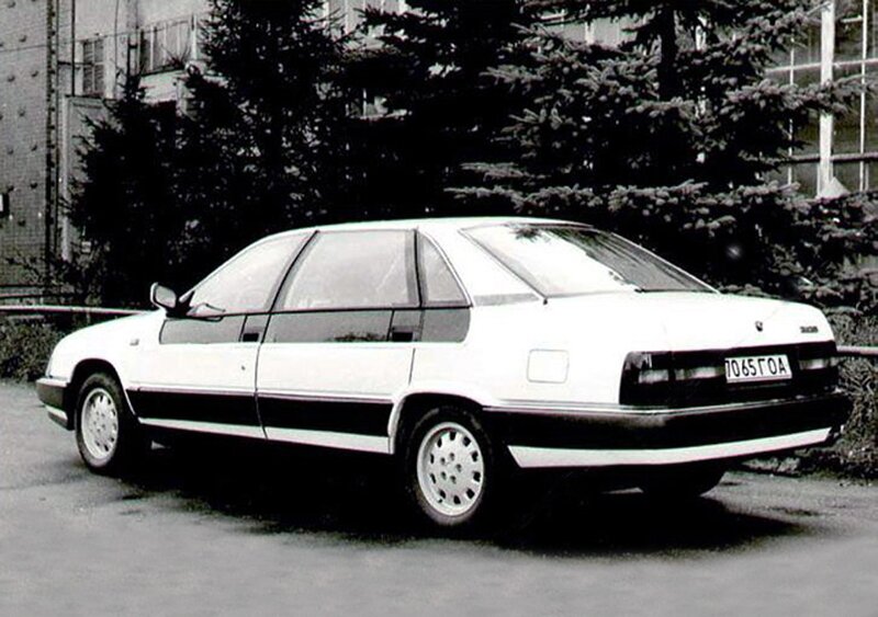 White Sedan Car — Neutral, Photograph, Trees