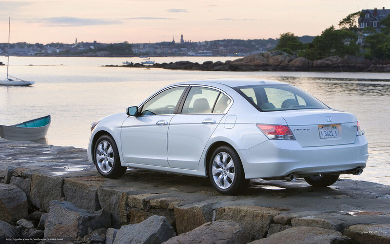 White Sedan Car — Serene, Sunset