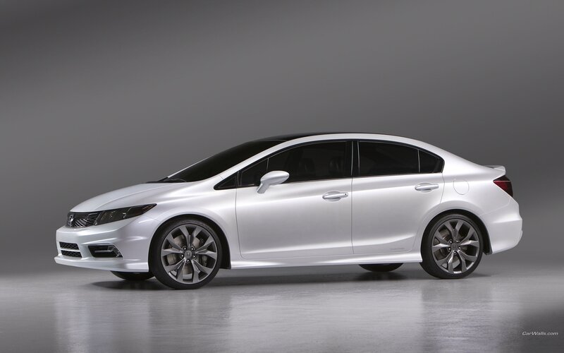 White Sedan Car — Silver, Neutral