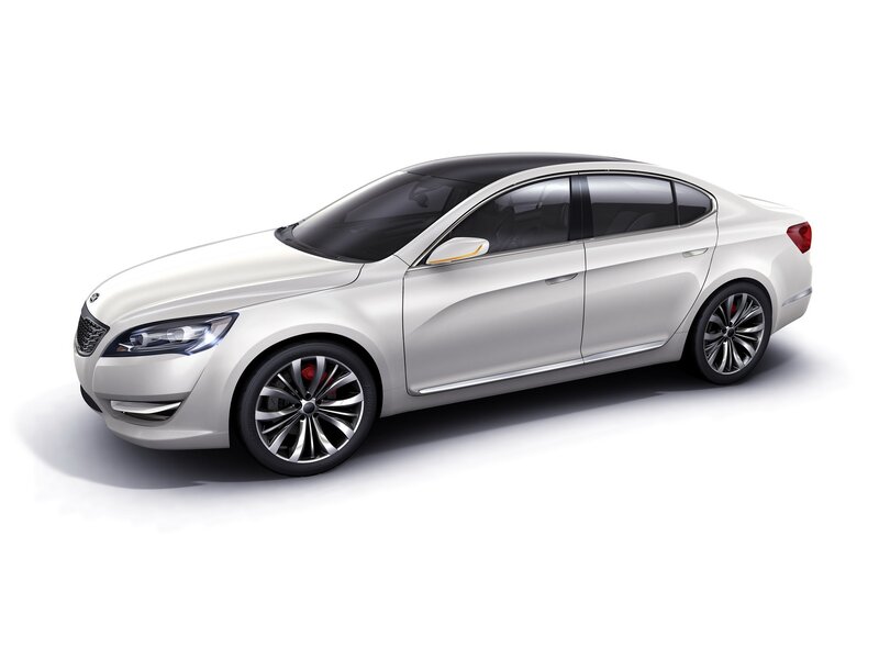 white sedan concept car
